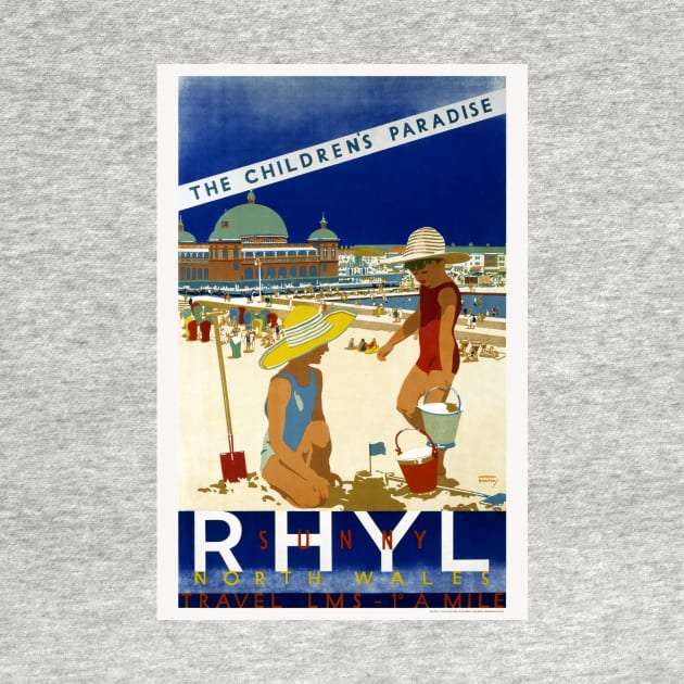 Sunny Rhyl North Wales 1935 Vintage by vintagetreasure